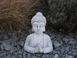 Gartendekoparadies Bouddhas-Buste de bouddha au geste de namaste