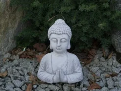 Gartendekoparadies Bouddhas-Buste de bouddha au geste de namaste