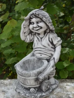 Gartendekoparadies Gnome-Ce gnome est vraiment occupé