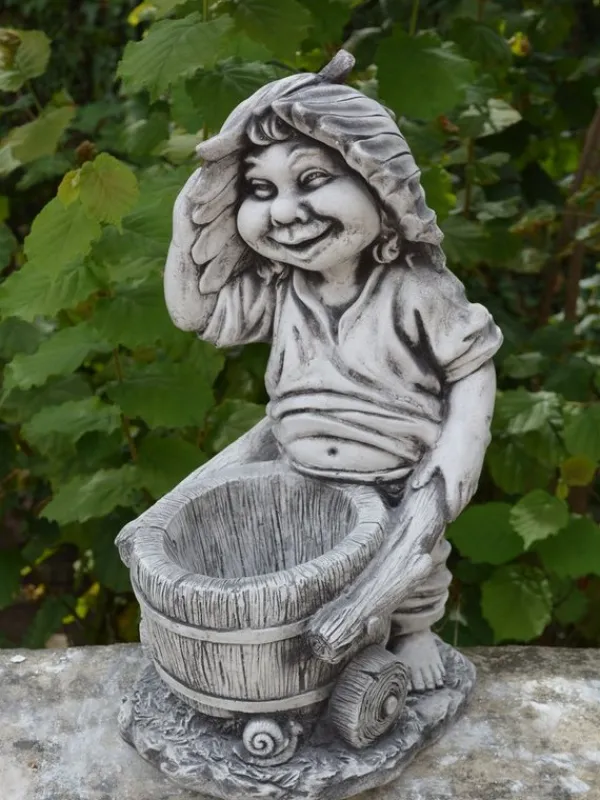 Gartendekoparadies Gnome-Ce gnome est vraiment occupé