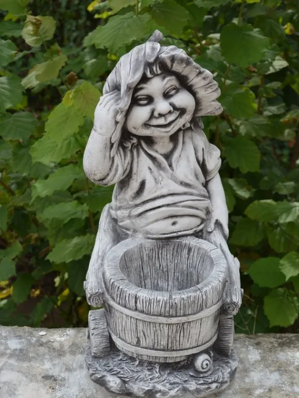 Gartendekoparadies Gnome-Ce gnome est vraiment occupé