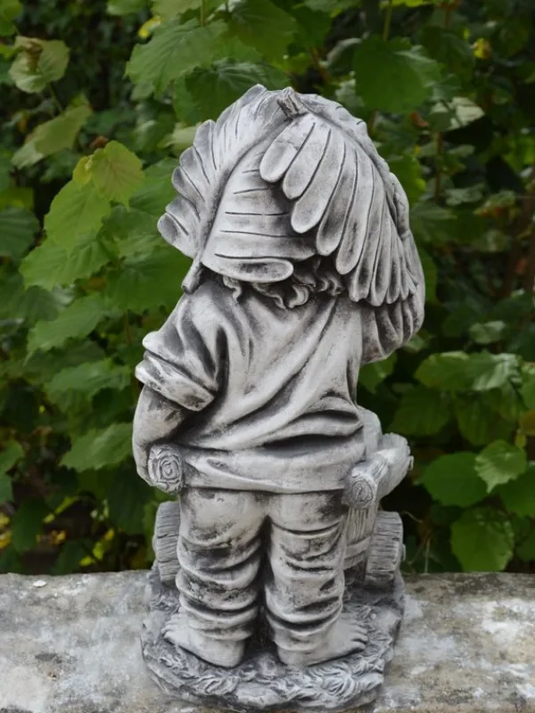 Gartendekoparadies Gnome-Ce gnome est vraiment occupé