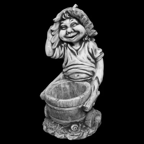 Gartendekoparadies Gnome-Ce gnome est vraiment occupé