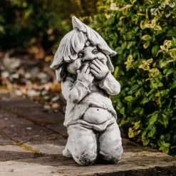 Gartendekoparadies Gnome-Ce gnome ne dit rien du tout