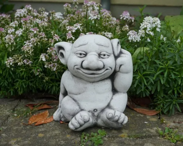 Gartendekoparadies Trolls-Ce troll dit : "Il est fou !"