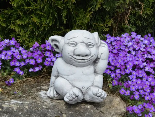 Gartendekoparadies Trolls-Ce troll dit : "Il est fou !"