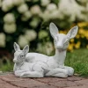 Gartendekoparadies Animaux-Cerf couché avec faon