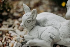 Gartendekoparadies Animaux-Cerf couché avec faon