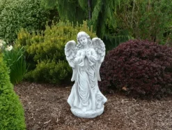 Gartendekoparadies Enfants & Anges-Cet ange se tient fermement sur un rocher
