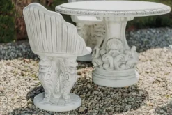 Gartendekoparadies Belle-chaise avec têtes de lion
