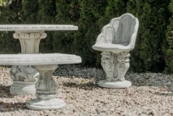 Gartendekoparadies Belle-chaise avec têtes de lion