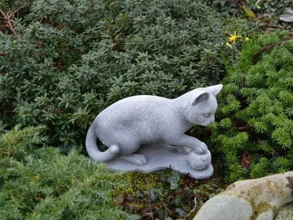 Gartendekoparadies Animaux-chat avec ballon
