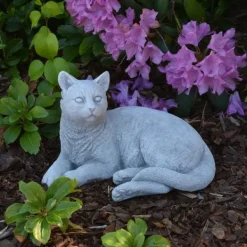 Gartendekoparadies Animaux-chat couché