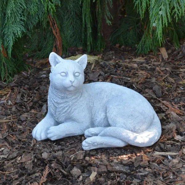 Gartendekoparadies Animaux-chat couché