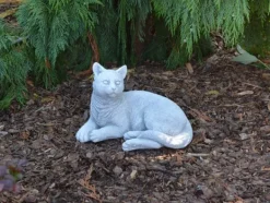 Gartendekoparadies Animaux-chat couché