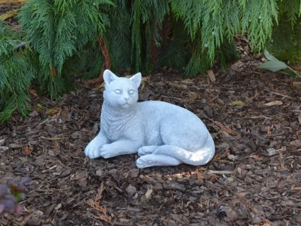Gartendekoparadies Animaux-chat couché