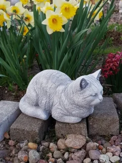 Gartendekoparadies Animaux-chat couché