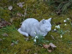 Gartendekoparadies Animaux-chat couché
