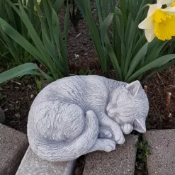 Gartendekoparadies Animaux-Chat endormi