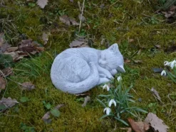 Gartendekoparadies Animaux-Chat endormi