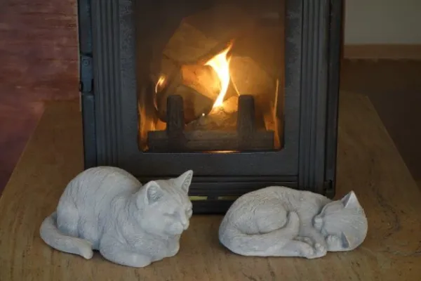 Gartendekoparadies Animaux-Chat endormi