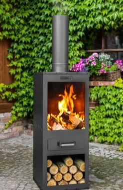 Gartendekoparadies Bols À Feu & Poêles De Jardin-Cheminée d'extérieur « ROSA »