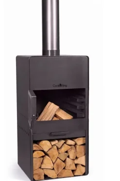 Gartendekoparadies Bols À Feu & Poêles De Jardin-Cheminée d'extérieur «VENTO» avec le four