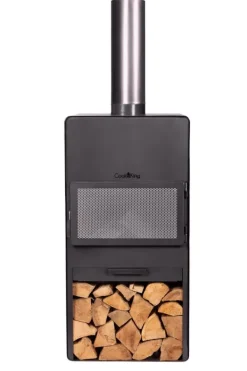 Gartendekoparadies Bols À Feu & Poêles De Jardin-Cheminée d'extérieur «VENTO» avec le four