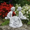 Gartendekoparadies Enfants & Anges-Chiffres de garçon et de fille sur la balançoire