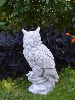 Gartendekoparadies Animaux-Chouette au plumage soigneusement dessiné