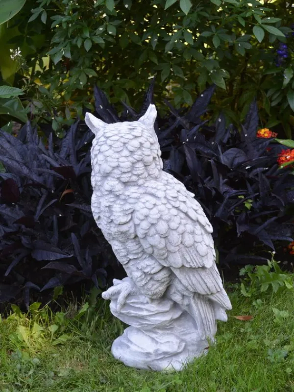 Gartendekoparadies Animaux-Chouette au plumage soigneusement dessiné