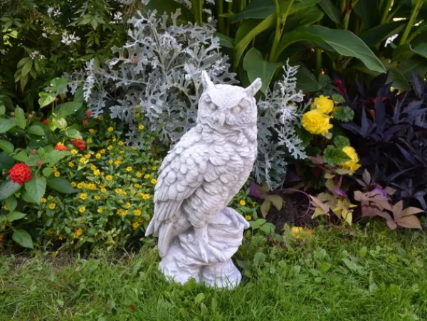 Gartendekoparadies Animaux-Chouette au plumage soigneusement dessiné