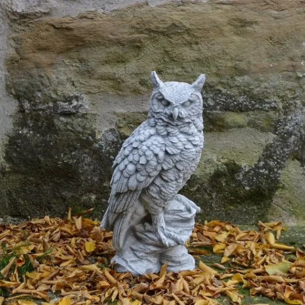 Gartendekoparadies Animaux-Chouette au plumage soigneusement dessiné