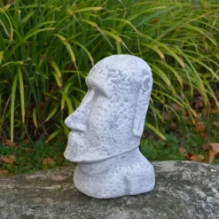 Gartendekoparadies Figures & Statues-Célèbre Moai : les statues de pierre de l'île de Pâques