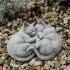 Gartendekoparadies Animaux-Couple de chats endormis