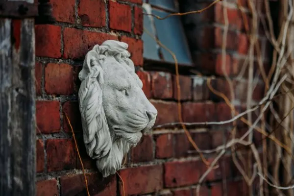 Gartendekoparadies Belle|Animaux-décoration murale tête de lion