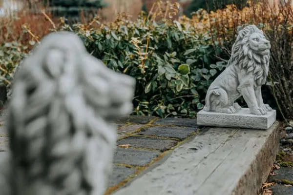Gartendekoparadies Animaux-Deux figurines de lion à un prix spécial
