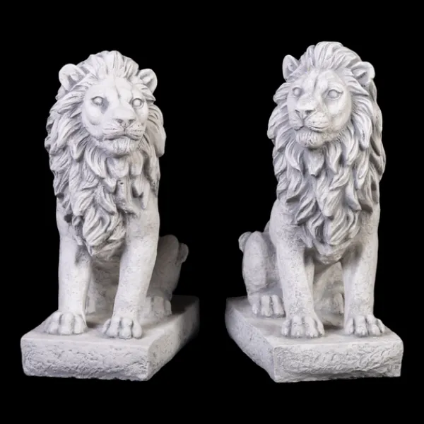 Gartendekoparadies Animaux-Deux figurines de lion à un prix spécial