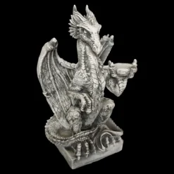 Gartendekoparadies Animaux-dragon sur un piédestal