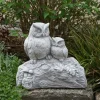 Gartendekoparadies Belle|Animaux-Drôle de couple de hiboux sur une branche