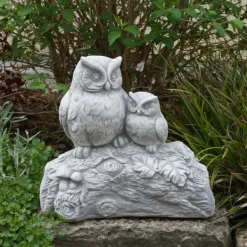 Gartendekoparadies Belle|Animaux-Drôle de couple de hiboux sur une branche