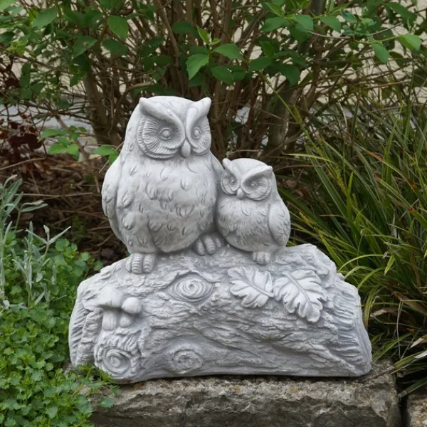 Gartendekoparadies Belle|Animaux-Drôle de couple de hiboux sur une branche