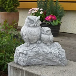 Gartendekoparadies Belle|Animaux-Drôle de couple de hiboux sur une branche