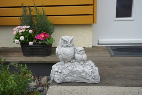 Gartendekoparadies Belle|Animaux-Drôle de couple de hiboux sur une branche