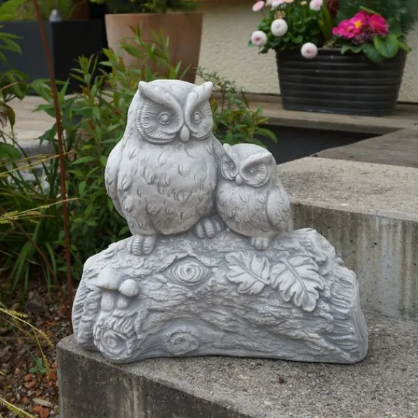Gartendekoparadies Belle|Animaux-Drôle de couple de hiboux sur une branche