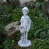 Gartendekoparadies Belle|Figures & Statues-Elfe magique avec belle rose