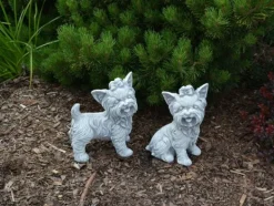 Gartendekoparadies Animaux-Ensemble : deux Yorkshire Terriers