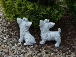 Gartendekoparadies Animaux-Ensemble : deux Yorkshire Terriers
