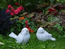 Gartendekoparadies Animaux-Ensemble avec deux oiseaux