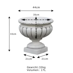 Gartendekoparadies Jardinières-Ensemble décoratif avec vases à plantes